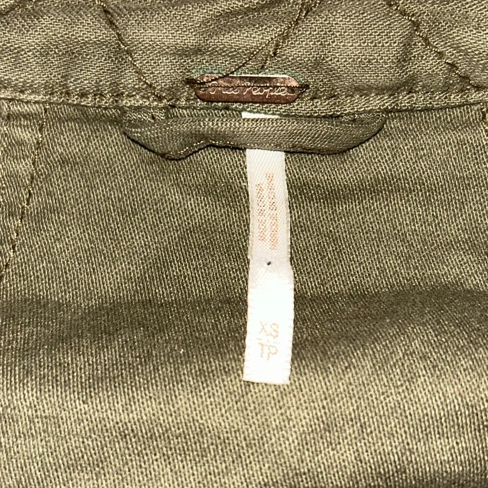 Free People Not Your Brothers Surplus Jacket Military Moss Green xs - Picture 4 of 6